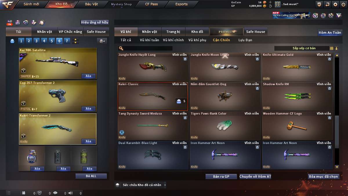 shop acc cf uy tin gia re